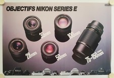 Nikon Series E Lenses Camera Poster - 28mm 35mm 50mm 100mm 75-150mm