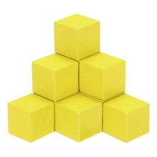 50Pcs Cubes Bois 1cm Carré