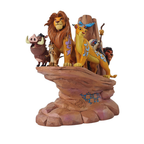 Figurine roi lion carved - le,
