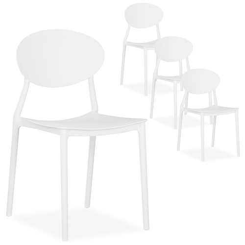 Chaise jardin soleil blanc - chaise,