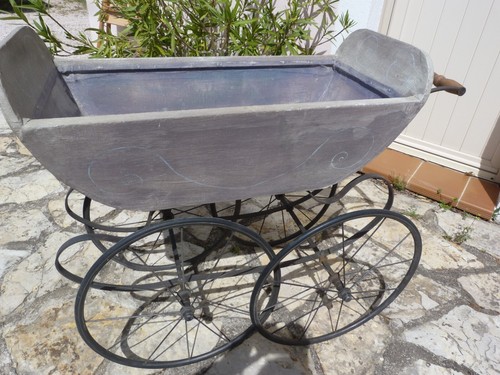 Ancien landau pour poupée - landau,