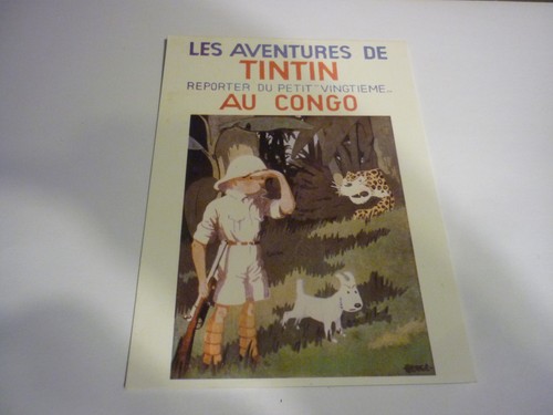 Carte postale 15x10 tintin - carte,