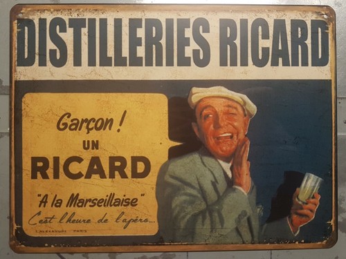 Plaque métal vintage - , ricard