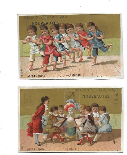 Anciens chromos fond or le - ,