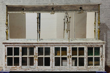 important meuble deux corps à