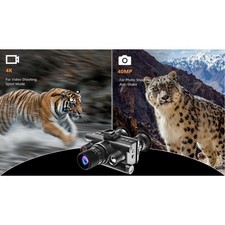 Jumelles 4K pour Vision Nocturne avec Zoom 5X pour Chasse et Activités de Plein