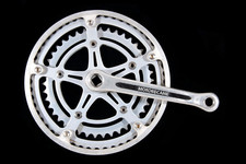 Vintage Motobecane (SR) double driveside crank w/ chainguard, 52/42T, 118BCD