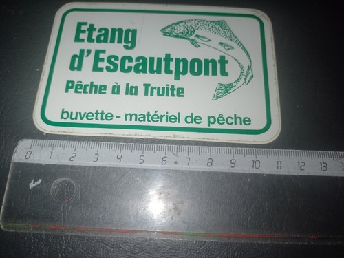 Autocollant pêche étang