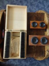 deux anciennes visionneuses  stéréoscopes Paris avec 100 vues stéréoscopiques