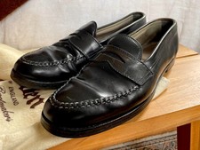 Alden 987 LHS Black Shell Cordovan Penny Loafers Size US 10.5 A/C
