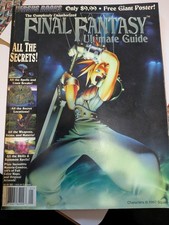 FINAL FANTASY VII ULTIMATE GUIDE Vers Books Unauthorized Stra Rare with Poster. 