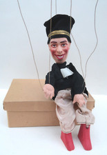 Superbe Marionnette à Fil Fernandel Avocat 27,5Cm Terre Cuite Neuf + Boite 1936