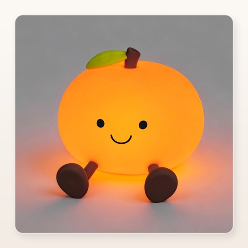 Veilleuse orange silicone