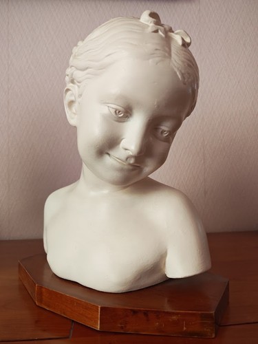 Statue buste plâtre la - statue,