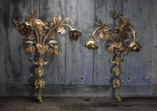 Paire appliques bronze - d'appliques,