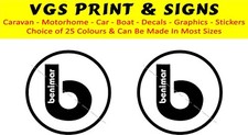 BENIMAR LOGO CIRCLE MOTORHOME CARAVAN STICKERS DECALS CHOICE OF SIZE & COLOURS