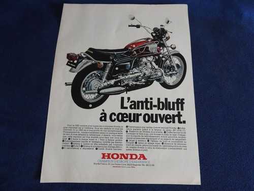 Publicité moto honda 1000 - moto,