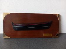 Cadre Maquette bateau demi coque SINAGO Voilier Morbihan Vannes Séné 25cm X 11cm