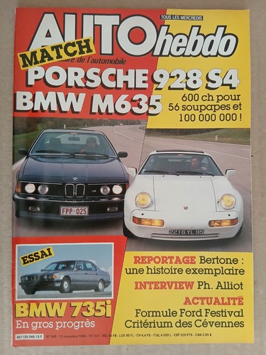 Auto hebdo 548 11 1986 - hebdo, n°548