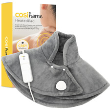 Cosi Home Coussin Chauffant Électrique Epaules et Dos Tour de Cou Gris