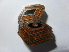 pin turner disc chest wood box record player wood box