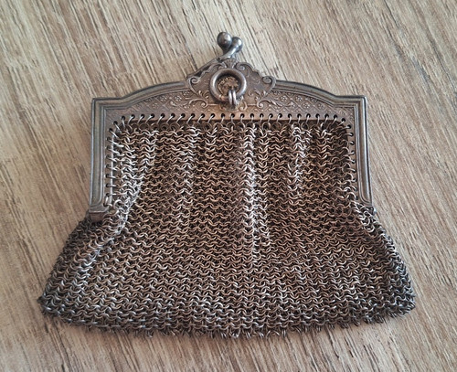 Ancien porte monnaie argent - porte-monnaie,