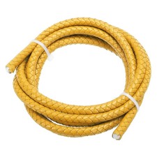 Cordon cuir tressé rond 6mm