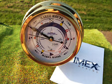 Horloge des marées, diam.14,5cm Imex Marine Les ateliers de Neptune,laiton,neuve