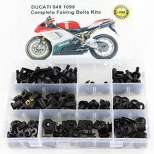 Steel Complete Fairing Bolts Bodywork Screws Kit Fit For Ducati 848 1098 Black