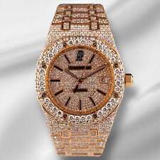 Audemars Piguet Royal Oak 39Mm 18K Or Rose Iced Out 27Ct Diamants Ref 15300Or