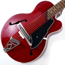 Guitare acoustique VOX GIULIETTA VGA-3PS-TR Trans Red Archtop avec Gig-Bag