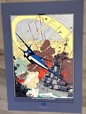 JACOBS SERIGRAPHIE BLAKE ET MORTIMER ESPADON 100 X 70 1993 ARCHIVES ETAT NEUF