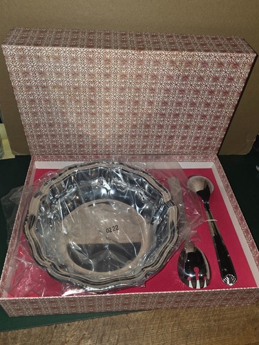 Plat couvert salade inox - +, a