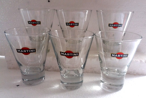 Lot verres apéritif martini - lot, 6
