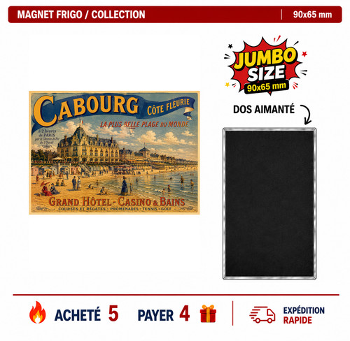 Magnet frigo cote fleurie - frigo,