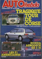 AUTO HEBDO n°521 08/05/1986