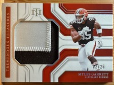Myles Garrett 2024 National Treasures - Tremendous Treasures Silver /25 - Browns
