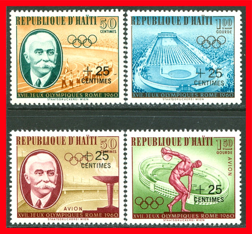 Haiti semi postal air - &, post