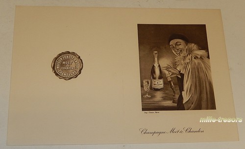 Ancien menu champagne moet - ancien,