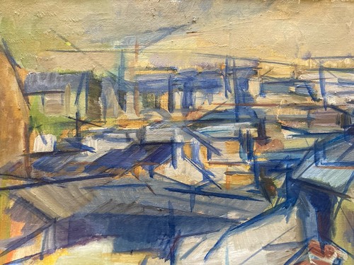 Peinture huile 1950 - peinture, toile