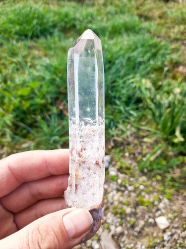 Pointe quartz cristal - pointe, roche