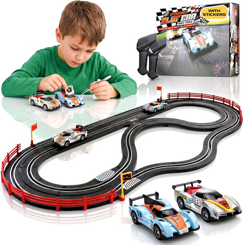 Slot car race track sets - car,