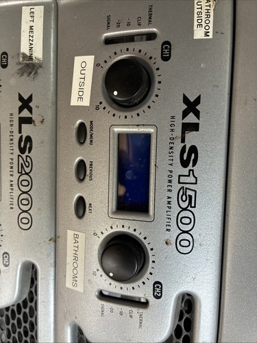 Crown xls1500 power - crown,