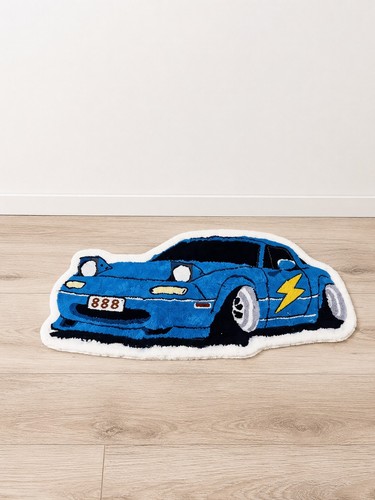 Tapis voiture bleu style jdm - voiture,