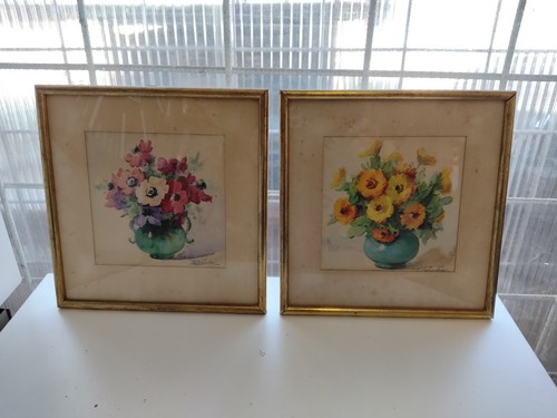 Aquarelles bouquet fleurs - bouquet, de