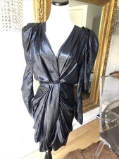 Robe MIDI Métallique Noire