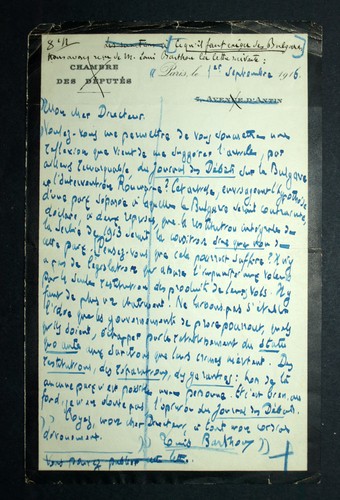 Lettre autographe signée - lettre,