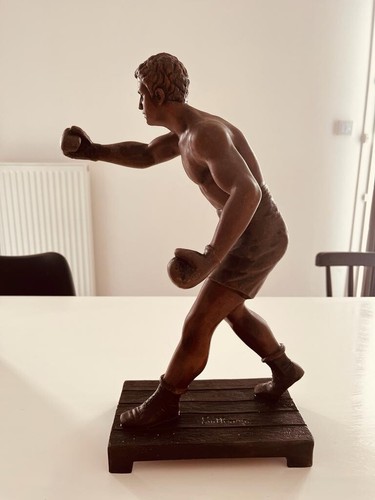 Sculpture regule boxeur garde - sculpture,