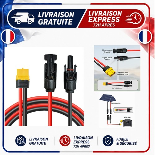 Câble solaire xt60 m - solaire, 3