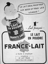 FRANCE ADVERTISING MILK POWDER ALL AGES AND USES EASY TO USE